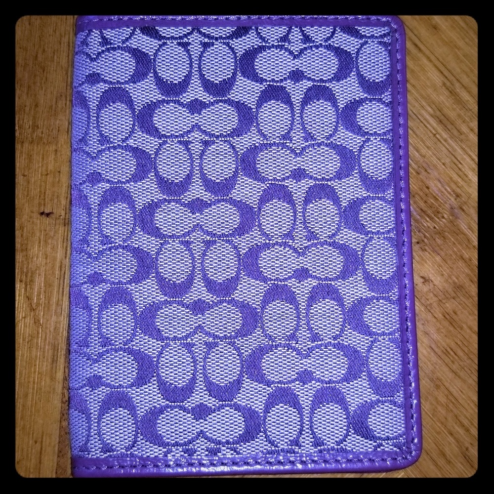 Coach passport cover